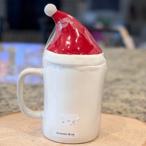 Rae Dunn By Magenta Ceramic Christmas Mug with Decorative Lid - Picture 3 of 5